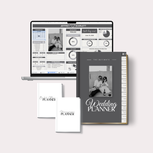 Wedding Planner Template BUNDLE - Black & Gray